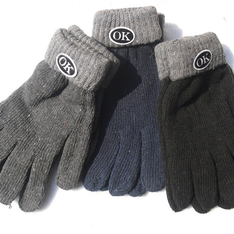 批发男士手套冬季保暖手套男式手套学生手套潮男手套厂家直销