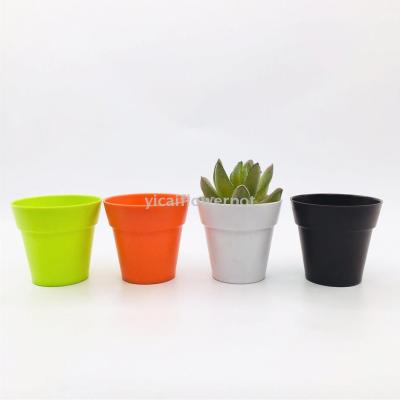 Y01-b mini international pot plastic flowerpot imitation porcelain flowerpot