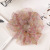 Spring and Summer New Korean Internet Celebrity Thin Oversized Organza Oil Painting Style Floral Large Intestine Ring Girls' Hair Accessories Hair Ring