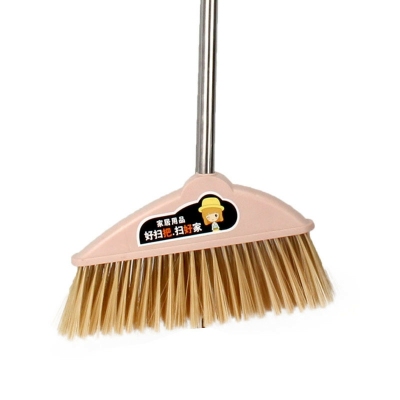 High - end soft wool broom sweeping pan household utensils lazy combination of plastic stainless steel broom set