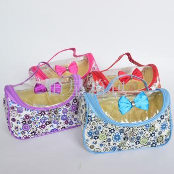 Gift bag bow bow PVC bent bag classic large capacity handbag can be customized