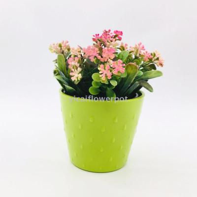 Y302-1 rain pattern flowerpot plastic flowerpot imitation porcelain flowerpot