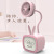 Student New Exotic TV Children Desktop Folding Fan Strong Wind Mute Cartoon Mini Light Fan