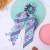 Spring fairy girls with retro floral dovetail ring hair rope French colonic ring cloth art the head rope Korean hair ornaments