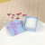 Imitation Korean song grain ring box 4x4 small jewelry gift box cross belt bow ring box jewelry box stud box