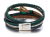 Amazon Hot Stone Accessories Pu Multi-Layer Bracelet Vintage Magnetic Buckle Leather Bracelet Bohemian Braided Bracelet