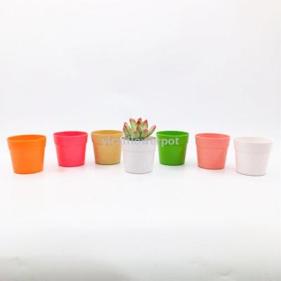 Y01-c mini international pot plastic flowerpot imitation porcelain flowerpot