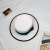 Spring and summer Korean version of small hat children retro straw hat bowknot white flat top sun protection beach hat tide