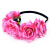 Hawaii holiday Christmas wreath 7 cm imitation flower head flower single side velvet rose hair ornaments bridal headdress