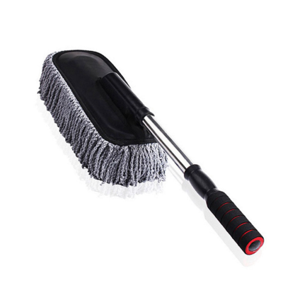  folding telescopic wax brush duster cleaning car wash waxing household car grey thread blue thread removable duster
