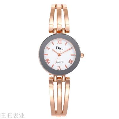 High-end fashion simple casual Roman numeral ladies watch joker with the school girl bracelet watch tide