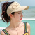Sun hat female summer fashion south Korean version joker cool hat Sun hat face uv duck tongue hollow top baseball cap