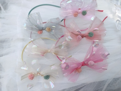 Cloth art hair ornaments headband the latest Korean version of the popular express girl hairpin express headwear retail batch shiver