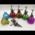 Manufacturers direct exquisite new glass spray pot color spraying process beautiful spray pot pumpkin glass spray pot