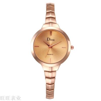 DISU high-end diamond-encrusted ladies quartz watch fashion figures decorative female college students bracelet table