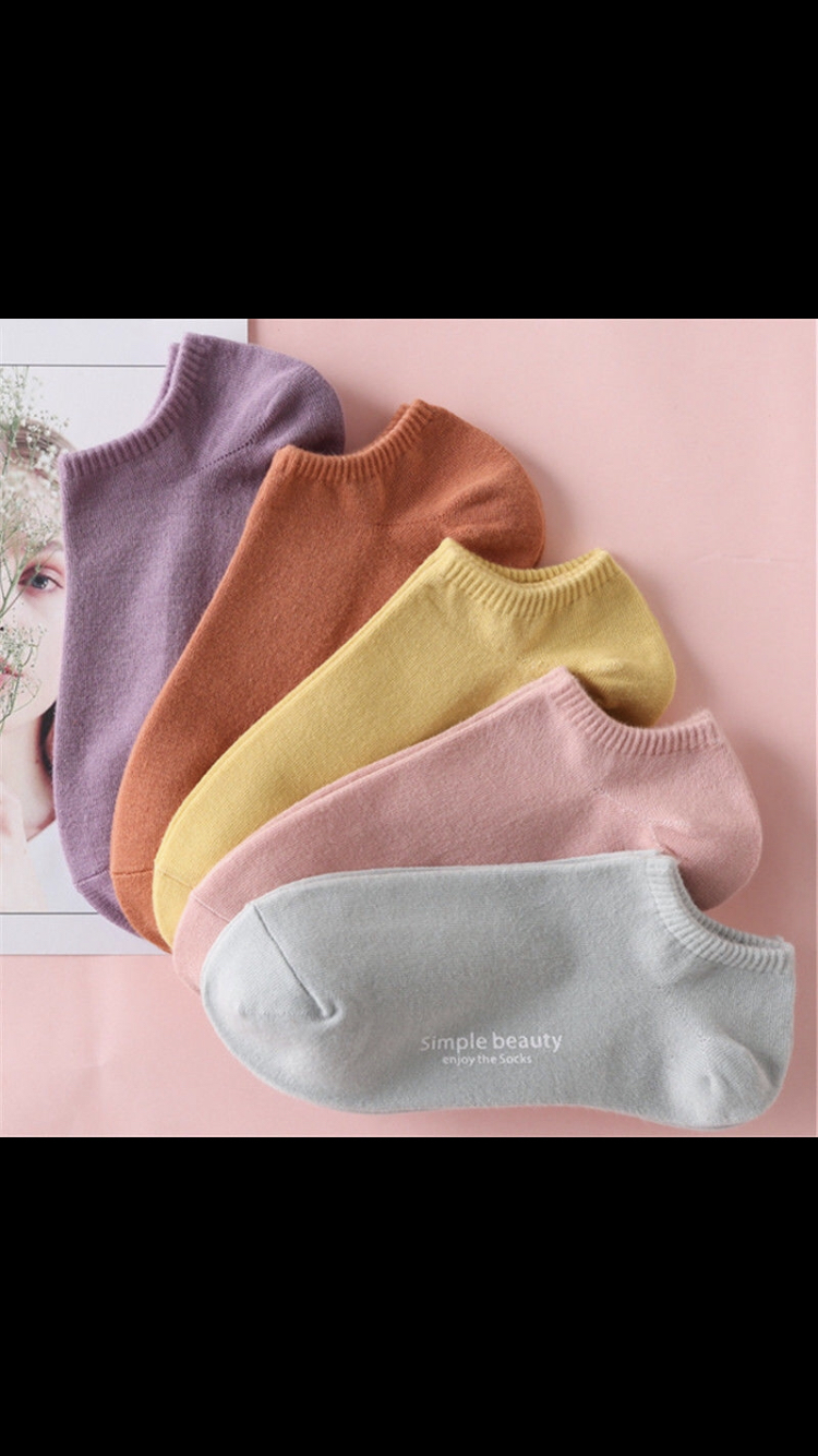 袜子女短袜浅口纯棉防臭运动袜全棉低帮纯色日系ins潮船袜女夏季