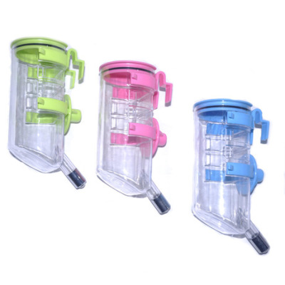 High quality stainless steel, beaded drinking fountain water bottle for a pet dog can be hung on the wall of the cage drinking bottle