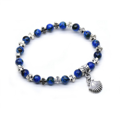E-commerce sales of shell Jesus cross bracelet jewelry beaded bracelet