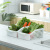 Plastic hollow out inclined mouth type kitchen receives basket to wash dish to store content to arrange receiving basket