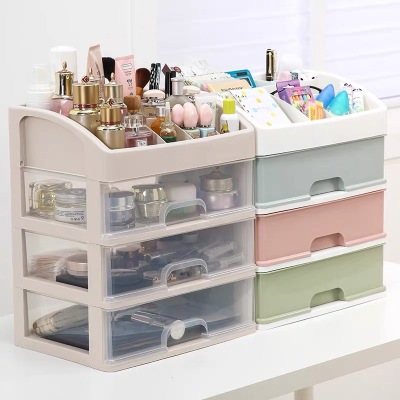 Plastic storage box bathroom bathroom toiletries toiletries table cosmetics Nordic finishing box drawer cosmetic box