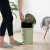 Sorting bins round household treadle plastic bin kitchen living room quiet European covered bin