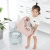 B35-026 Baby Plastic Toilet Cute Cartoon Child Toilet Children's Backrest Urine Bedpan