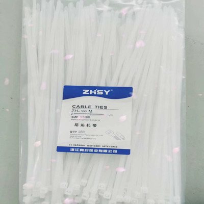 Indoor and outdoor heavy duty cable ties comes in two colors black and white