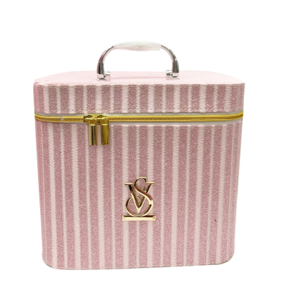 VS stereo logo large capacity two - piece makeup case