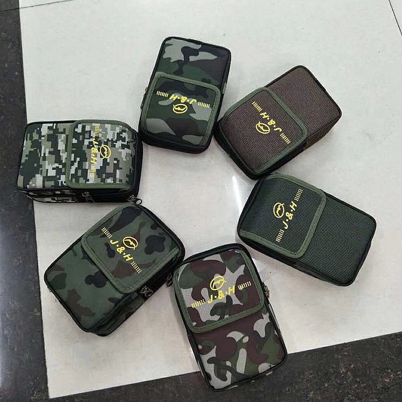 男士穿皮带挂腰包 户外运动收纳包 时尚休闲迷彩战术手机包批发