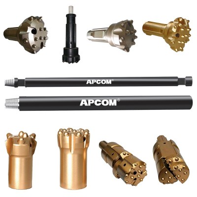 Factory Direct Sales OPEC Drill Pipe Spherical Tooth Drill Bit Cold Pressure Column Tooth Triangle Plum Blossom Drill Bit Drill Pipe Model Complete