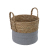 Creative Portable Storage Basket Wicker round Clothing Toys Storage Storage Basket Woven Dirty Clothes Basket