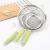 Ns-8cm wide edge round plastic handle twill oil grid stainless steel mesh leakage kitchen pointed ear filter