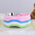 New bird stainless steel plastic missile food bowl dog bowl dog cat to use pet food utensils