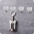 Heart shaped 304 stainless steel adhesive hook nail - free simple room decorative wall hook traceless nail - free strong Heart hook