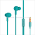 Kj-811 metal in-ear headphones with heavy low tone band, wheel-controlled mobile phone, computer, MP3, universal earbuds