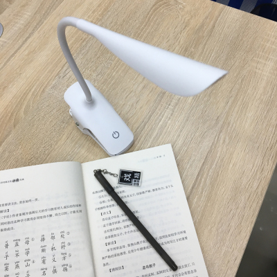 Creative Led Eye Protection Table Lamp Charging Clip Reading Lamp Touch Table Lamp Advertising Customized Logo Gift