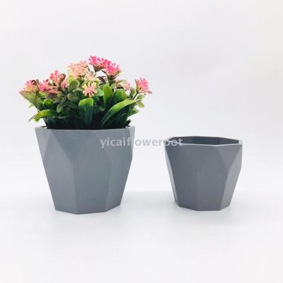 Y1817 short diamond flowerpot plastic flowerpot amine flowerpot imitation porcelain flowerpot