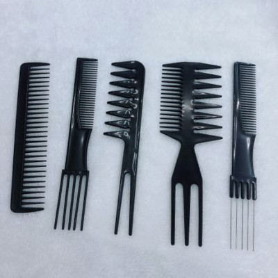 The factory sells The foreign trade 10 sets of black hair comb combination hair salon hair styling tool comb set
