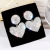 2020 South Korea S925 Silver Needle Fresh Love Earrings Korean Personality Temperament Heart Earrings Net Red Exaggerated Ear Stud