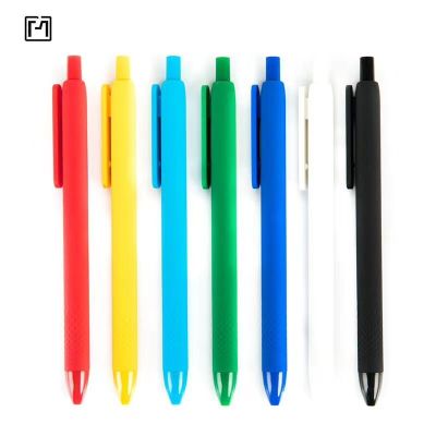 Press Gel Pen 0.5mm Advertising Marker Korean Creative Candy Color Ball Pen Student Office Pen Signature Pen