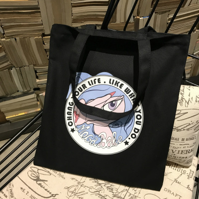 Factory Direct Sales Canvas Reticule Cotton Bag Gift Bag Linen Printed Shopping Bag Shopping Bag