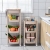 W16-2338 Storage Rack with Dish Box Kitchen Plastic Vegetable and Fruit Organizing Rack Bathroom Towel Rack