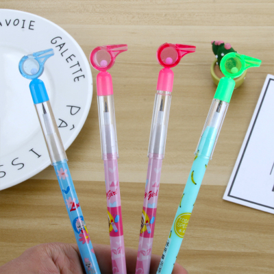 Kindergarten Creative Whistle Pencil Cut-Free Multi-Section Bullet Propelling Pencil Eggs Laying Pencil Primary School Student Pens for Writing Letters