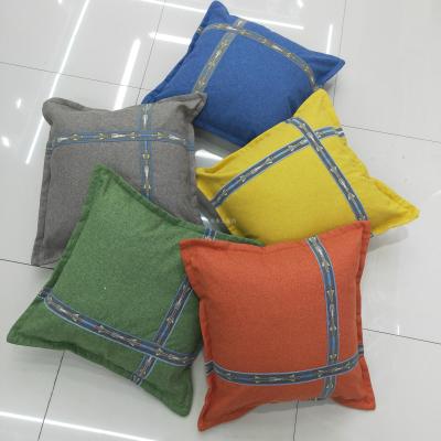 Linen British style pillow pillow bedside sofa as waist pillow case bed decoration sample between pillow case