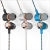 Kj-855 metal in-ear headphones with heavy low tone band, wheel-controlled mobile phone, computer, MP3, universal earbuds