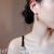 925 Silver Needle Original Simplicity Stud Earrings for Women Temperament Wild Fashion Anti-Allergy Stud Earrings Internet Hot Stud Earrings for Women