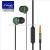 Kj-901 new heavy bass metal earphone in-ear intelligent wire-controlled headset with microphone earphone metal earplug