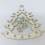 Manufacturers sell Christmas ornaments deer bells crutches snowflake carving snowman home decoration, wooden crafts
