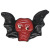 Product Direct Sales Halloween Decoration TPR Expandable Material Handle Bat Skull Frame Spider Web Slim