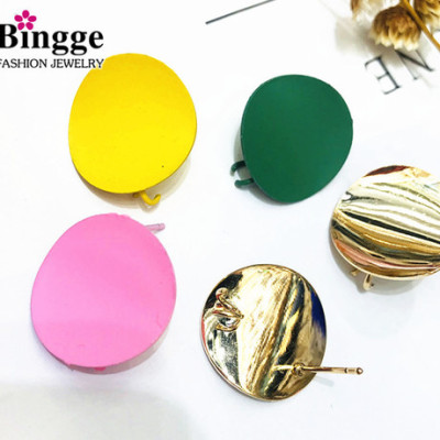 QIY accessories 2020 European, American and south Korean candy color simple personality earring pendant manufacturers direct sales